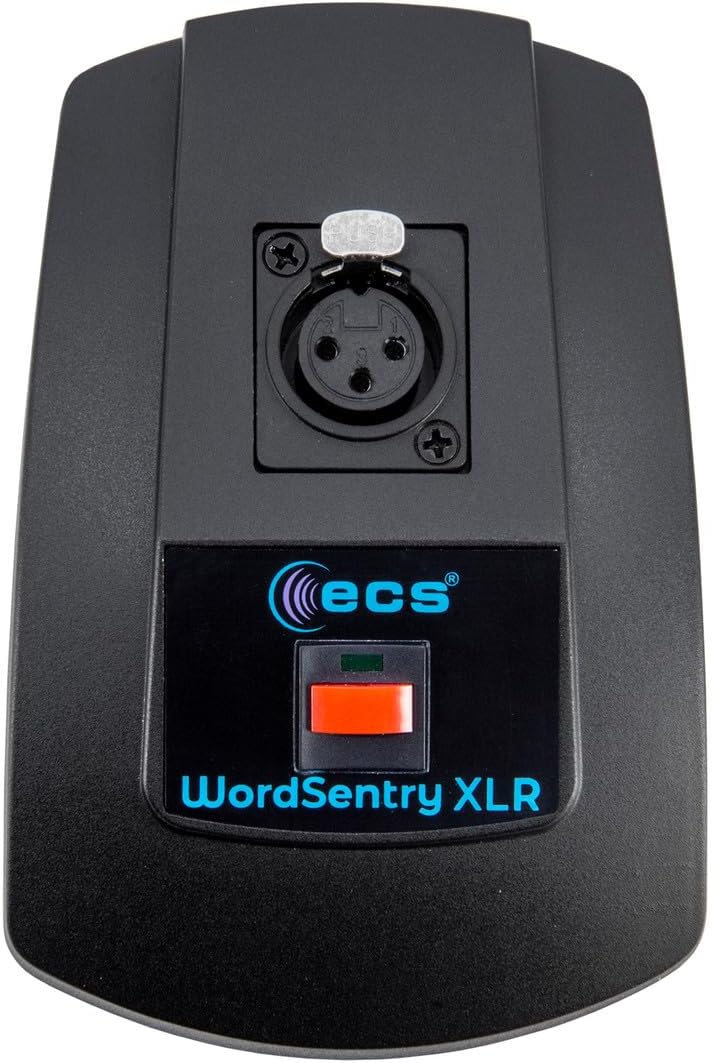 WordSentry XLR Gooseneck Microphone with 48 Volt Phantom Power - Professional Uni-Directional High-Fidelity Audio, Adjustable Flex Arm, Durable Metal Construction, Heavy Duty Base