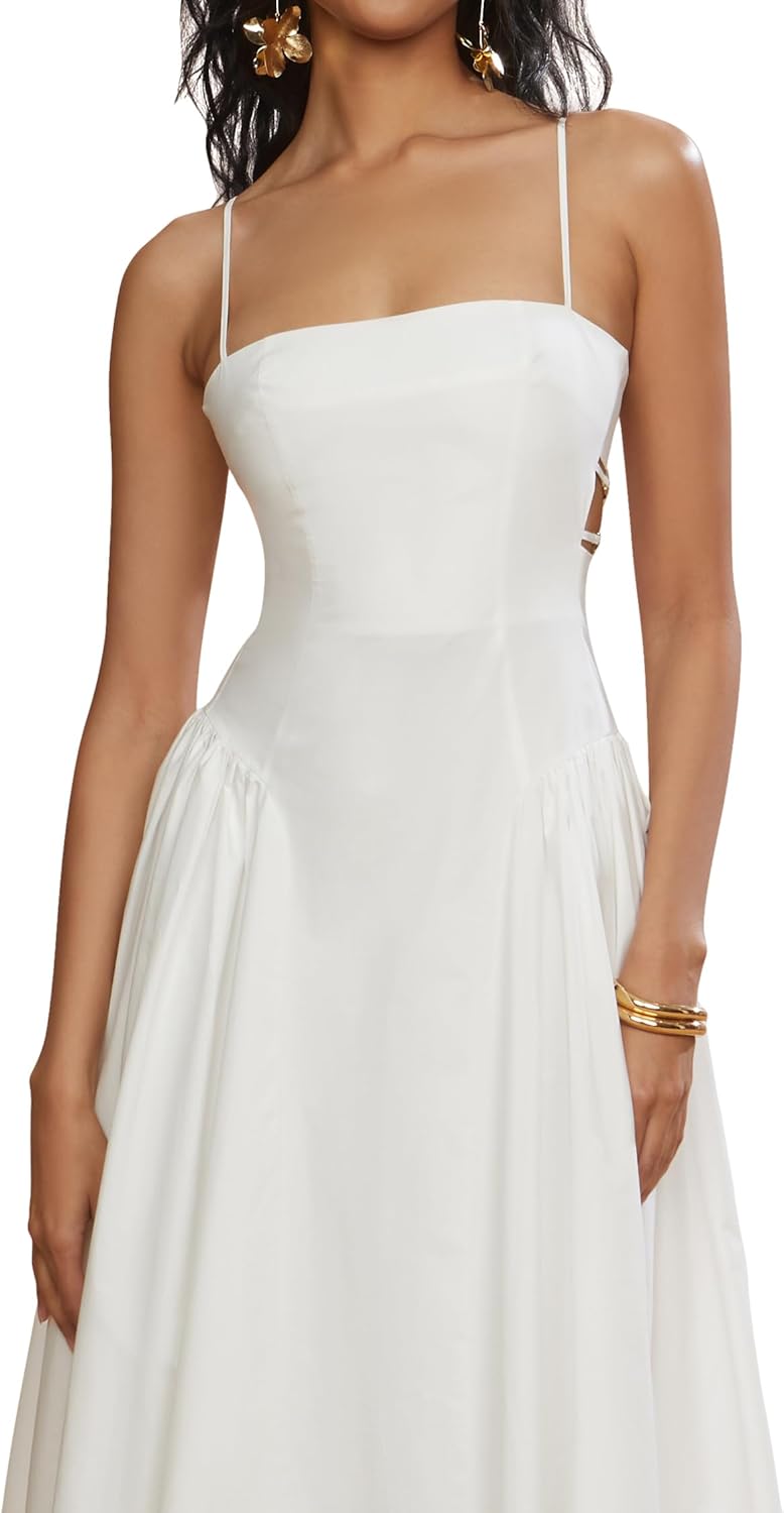 Amur Womens Aliza Midi Poplin Dress