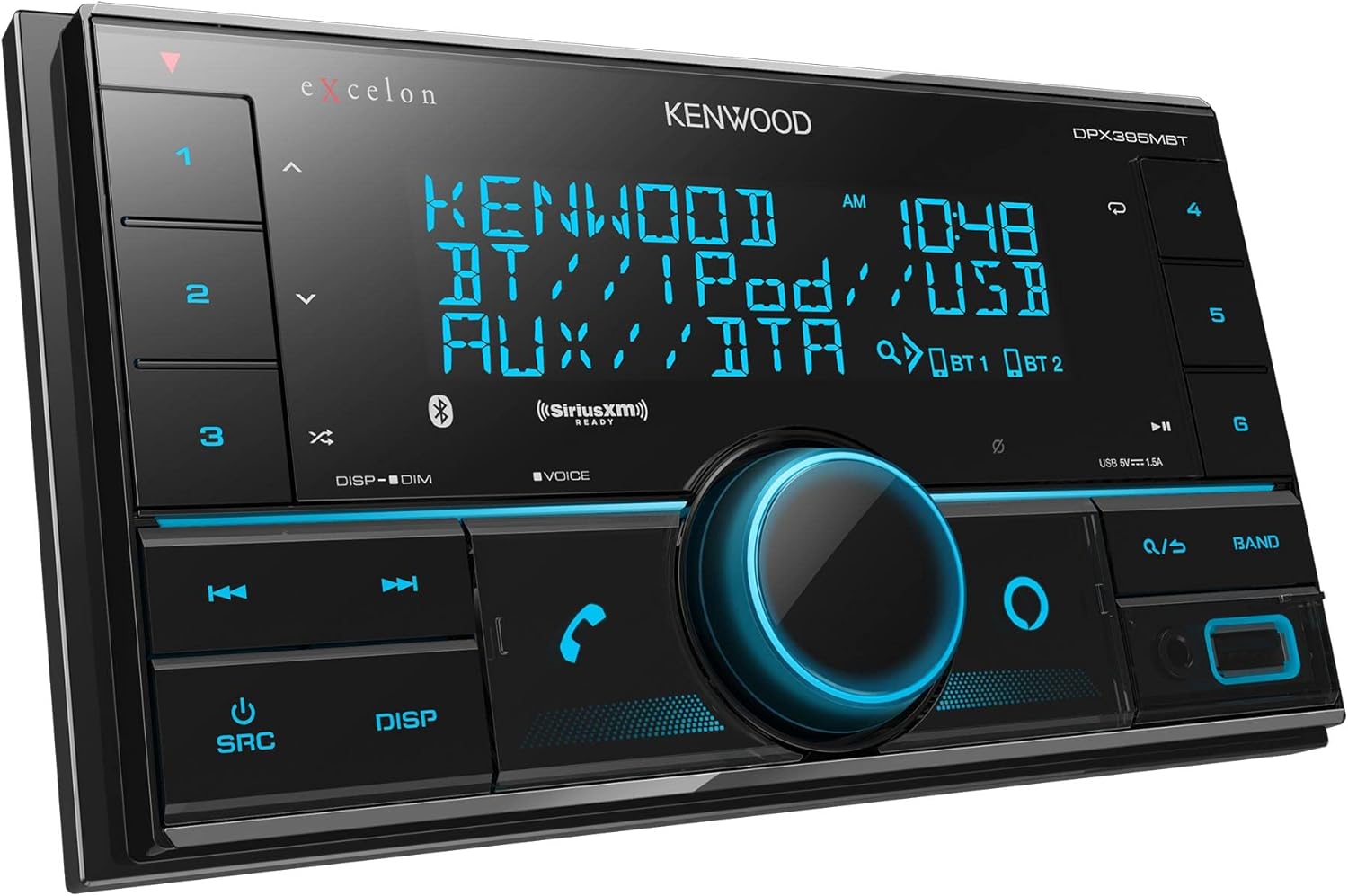 Kenwood DPX395MBT Digital Media Receiver (Does Not Play Discs) w/Bluetooth (Certified Refurbished)