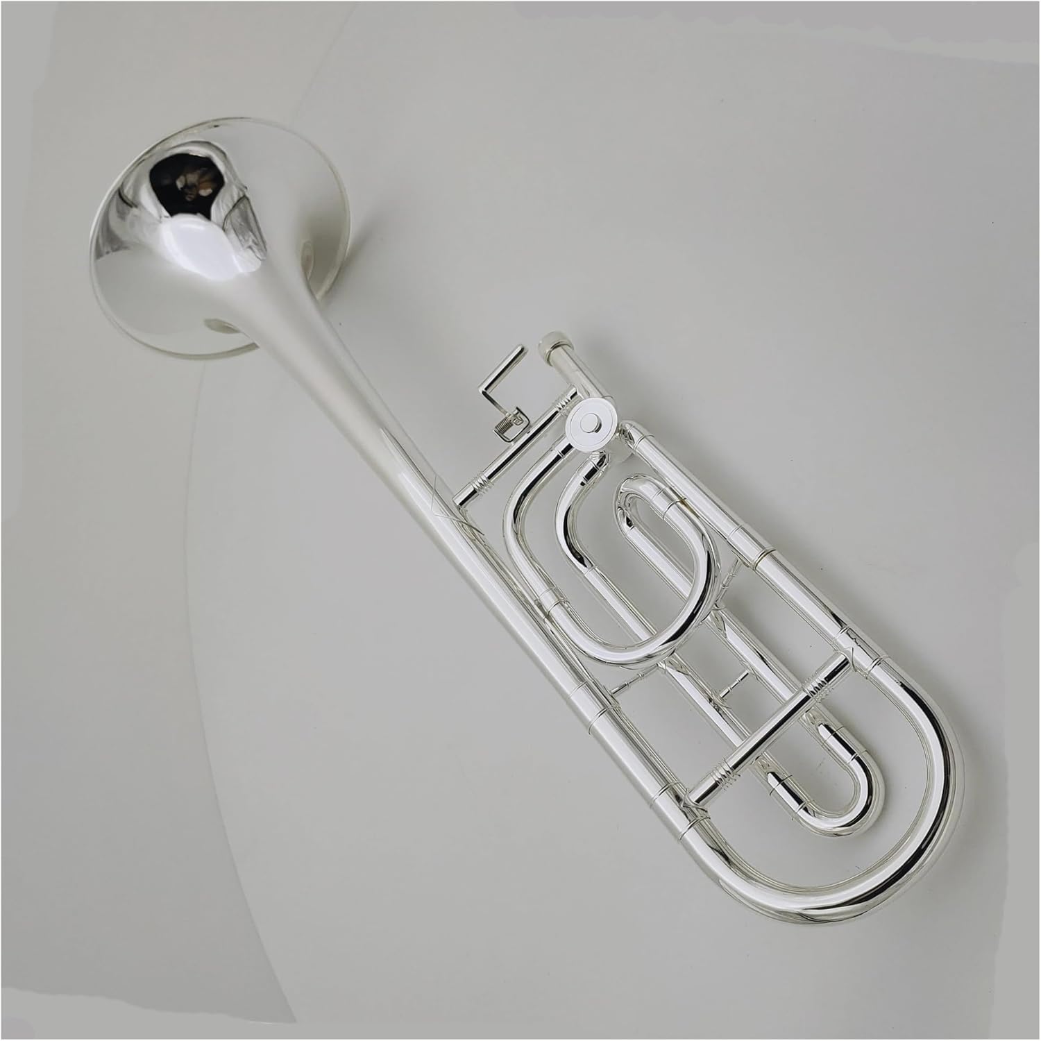 Professionals euphonium Tenor Trombone Bb/F Sliver Plated Musical Instrument With Mouthpiece Case