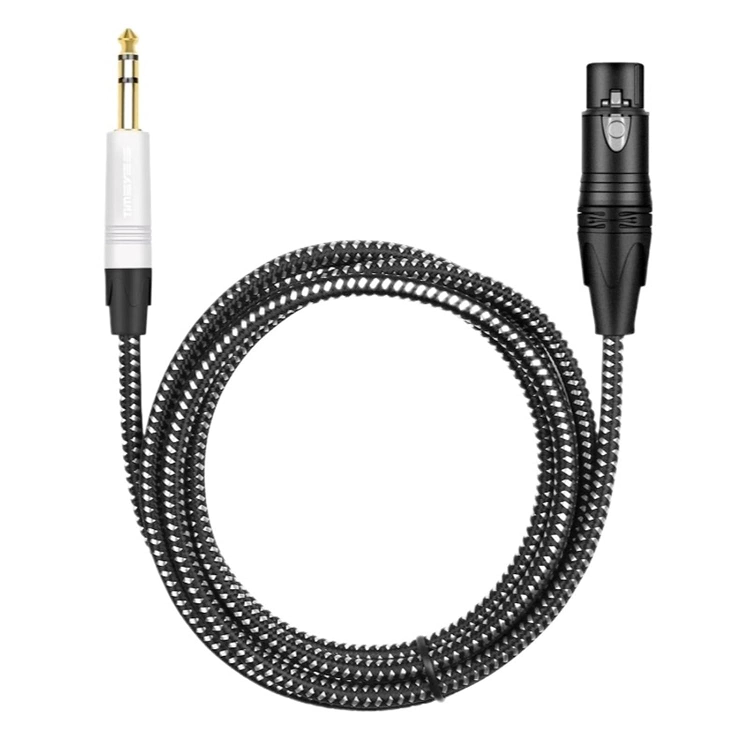 6.35mm 1/4 inch TRS to XLR Female Gold-Plated Stereo Balanced Audio Cable Suitable for Microphone Mixers Amplifiers Speakers(1m)