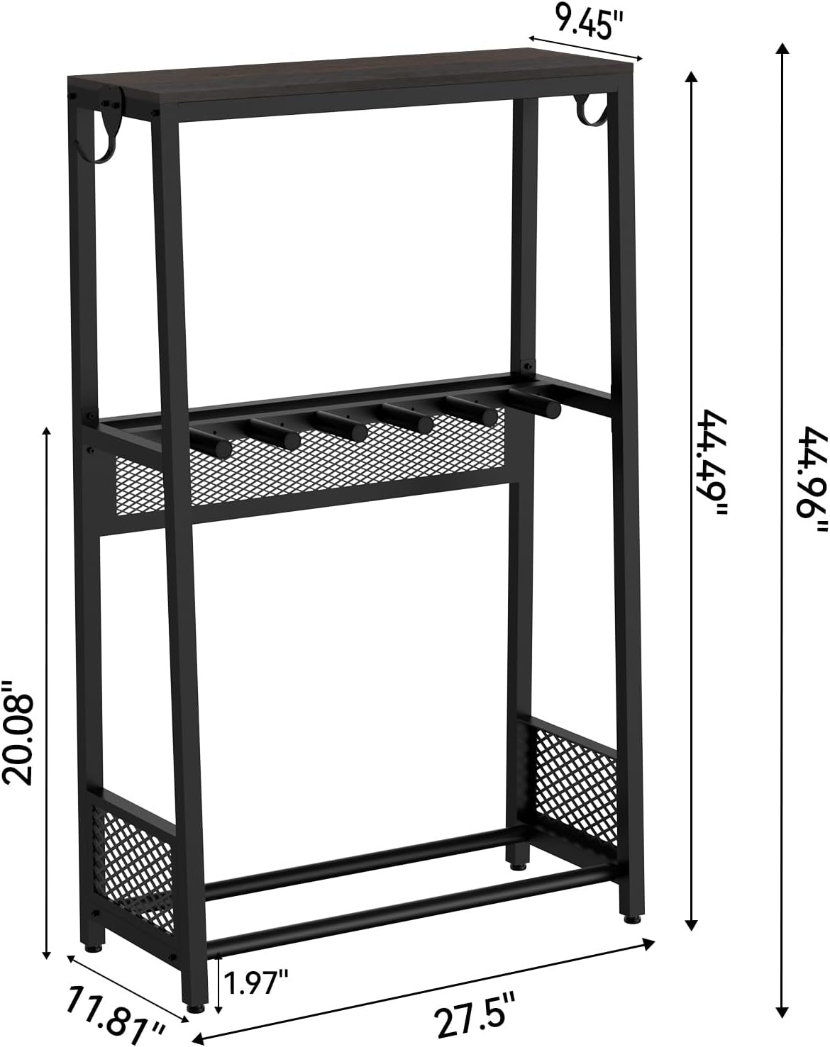 Multiple Guitar Stand with Shelf, Adjustable Heavy-Duty Guitar Rack Floor for Acoustic Guitar, Electric Guitar & Bass, Ultra-Stable for Home Music Studio