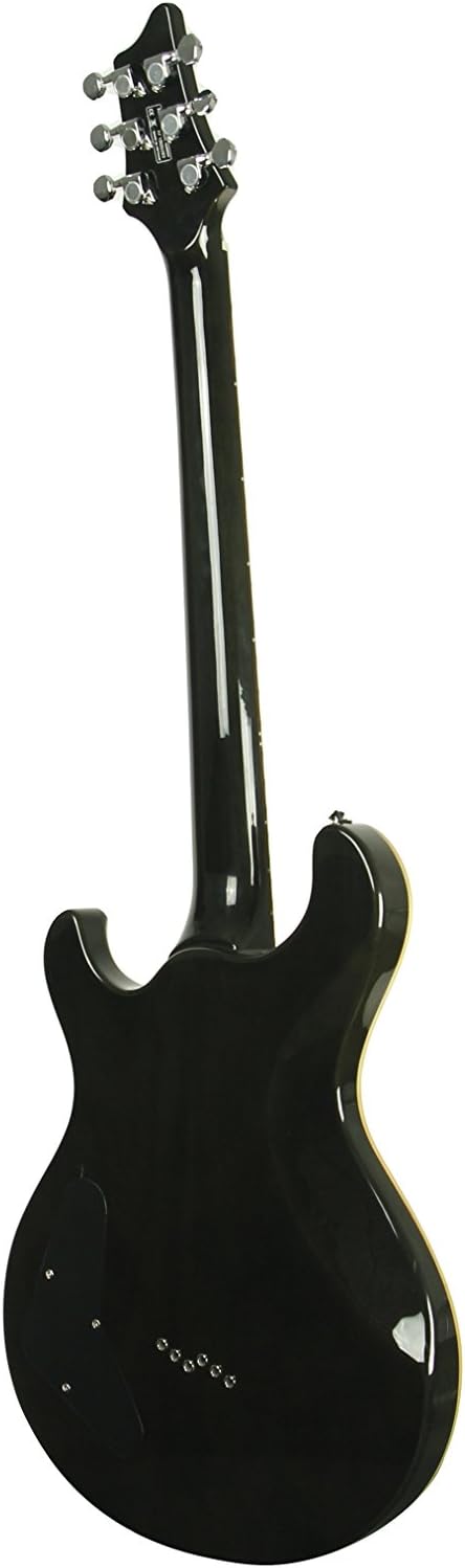 IYV 6 String IP-350 TBK PRS Solid-Body Electric Guitar, Trans Black