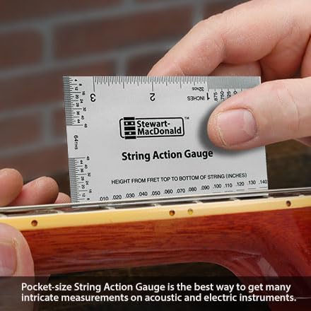 StewMac Basic Guitar Setup Kit - Inches | Includes String Action Gauge, 18