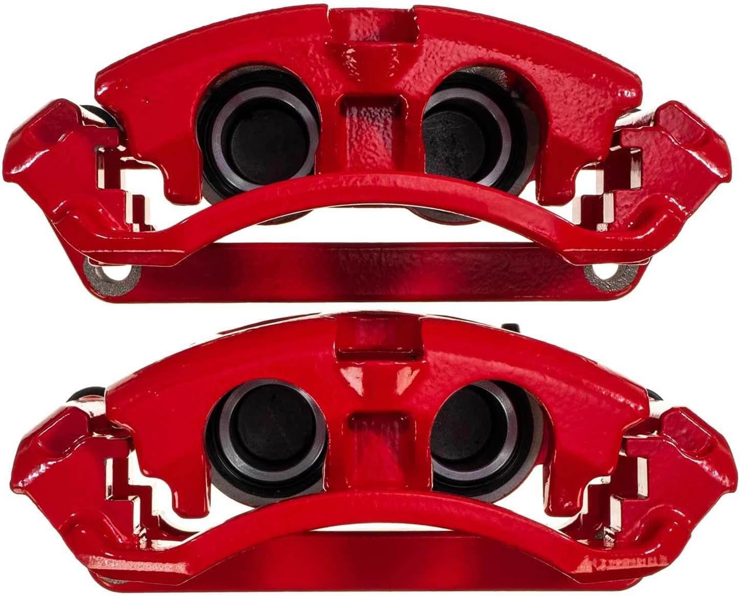 Power Stop Rear S5472 Pair of High-Temp Red Powder Coated Calipers For Ford F-250 Super Duty 2013-2022, Ford F-350 Super Duty 2013-2022 [Model Specific]