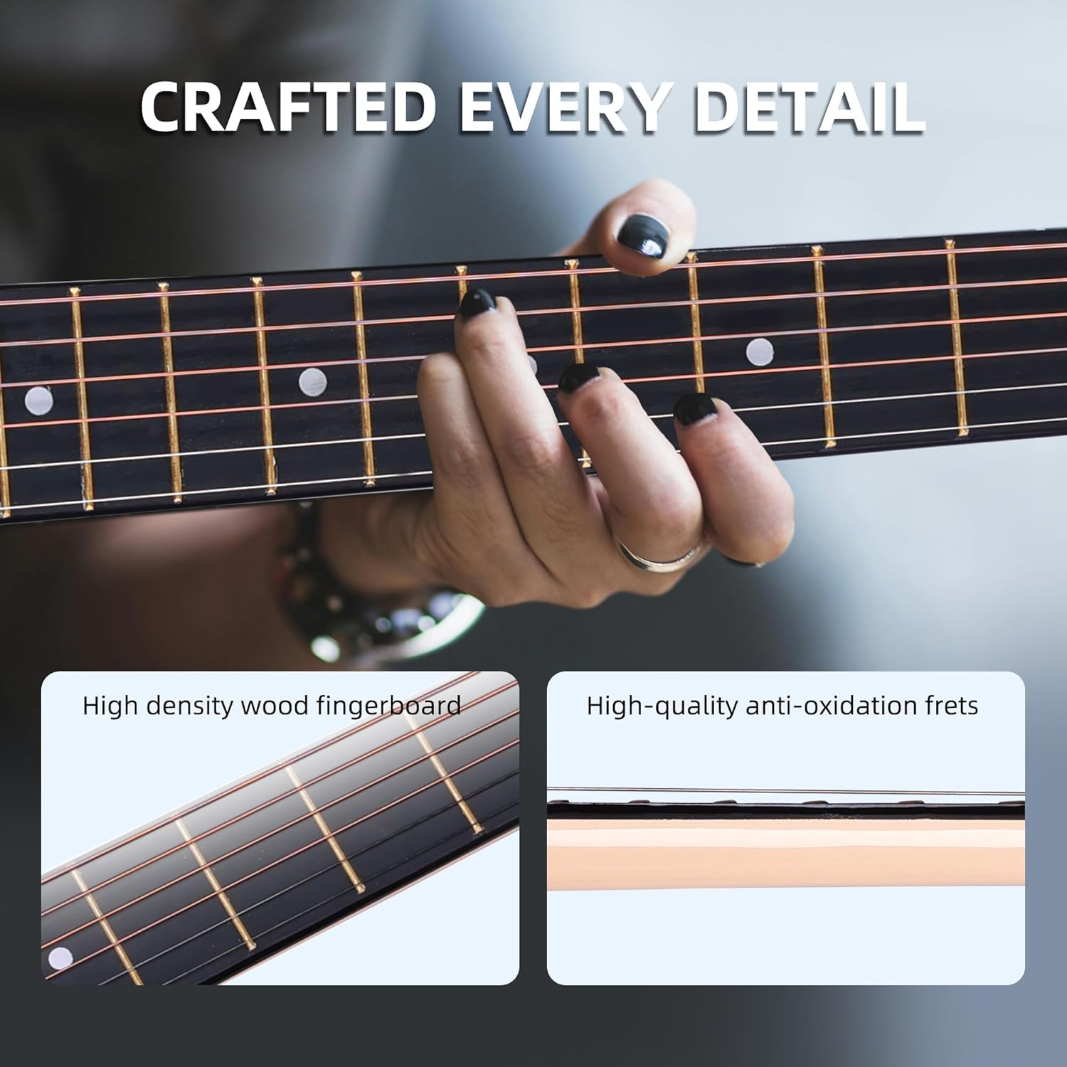 ADM Acoustic Guitar Kits for Beginners Adults - 38