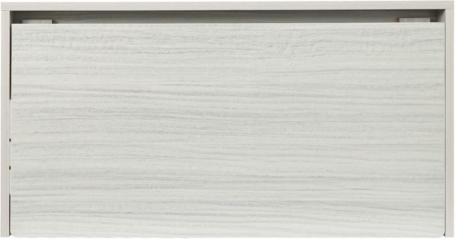 Wall Mounted Folding Table,39.4*16.3in Fold Down Study Writing Desk,Floating Wall Desk Fold Down for Small Spaces, Kitchen Storage Shelf for Home,Office,Study Room (31.5x16.3in-Rounded Corner)