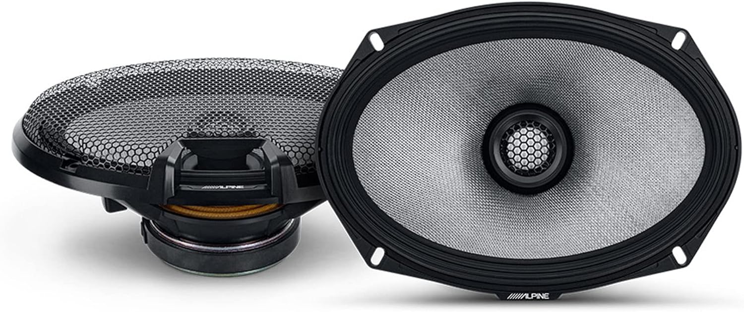 Alpine R2-S69 6x9 R-Series High-Resolution Coaxial Speakers, Pair
