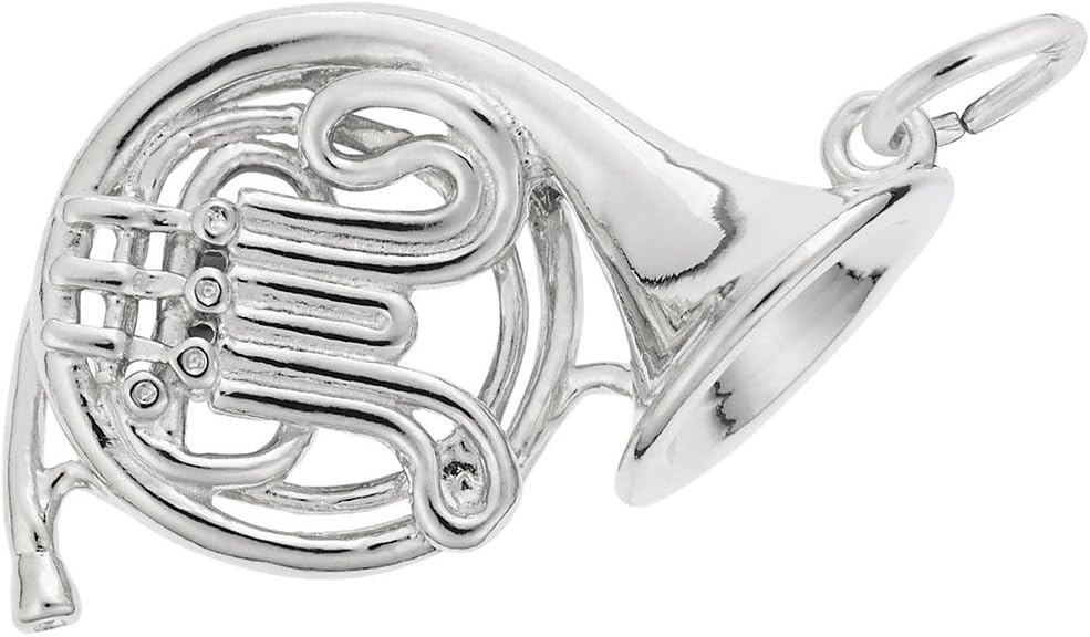 French Horn Charm, Charms for Bracelets and Necklaces