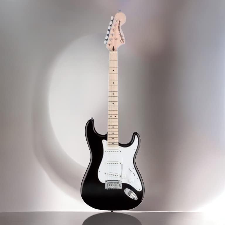 Squier Affinity Series Stratocaster Electric Guitar, with 2-Year Warranty, Black, Maple Fingerboard