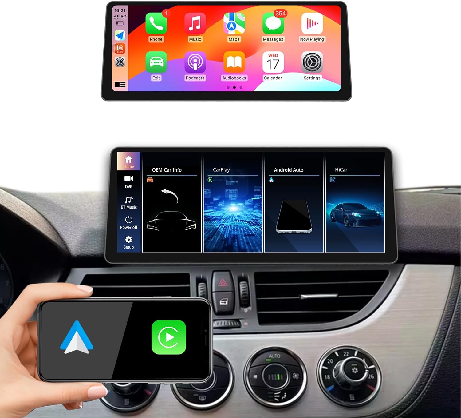 Ultra Narrow 12.3 Inch 1920 * 720 Car Radio for BMW Z4 E89 2009-2016 Carplay Android Auto Multimedia Audio Stereo Upgrade Touch Screen Bluetooth(Linux CIC System)