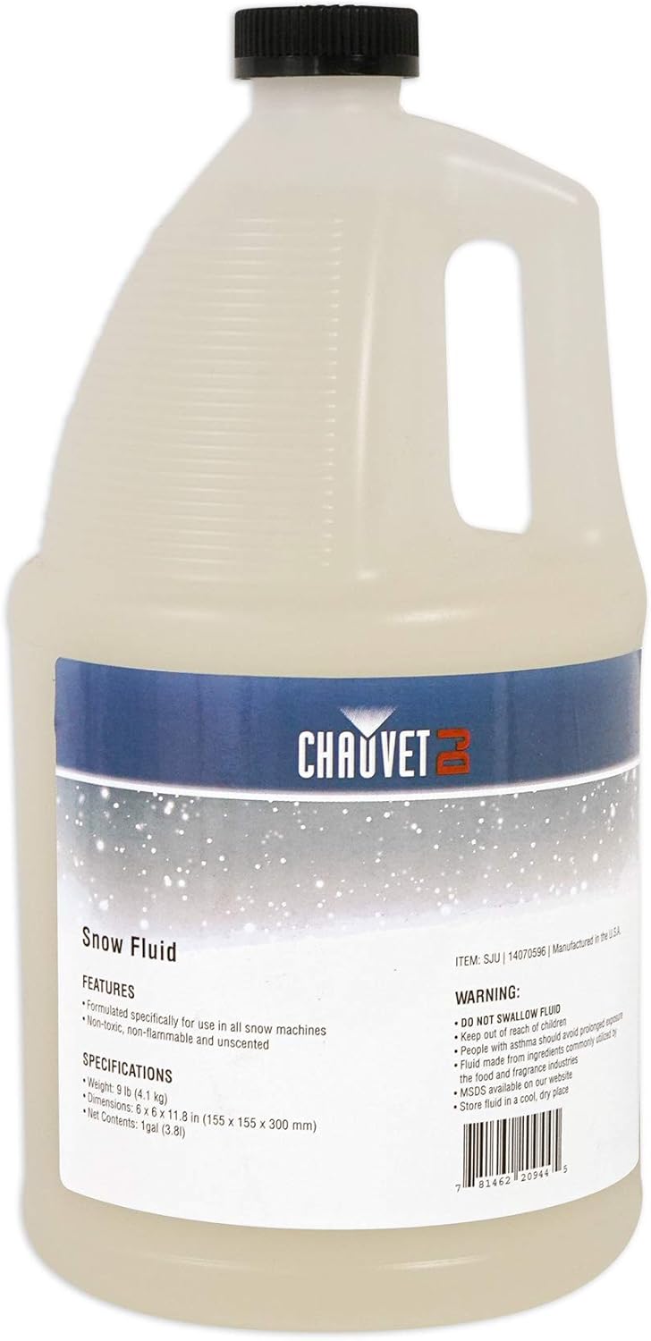 Chauvet DJ SM 250 DMX Snow Machine w/Wired Timer Remote SM250+(2) Gallons Fluid