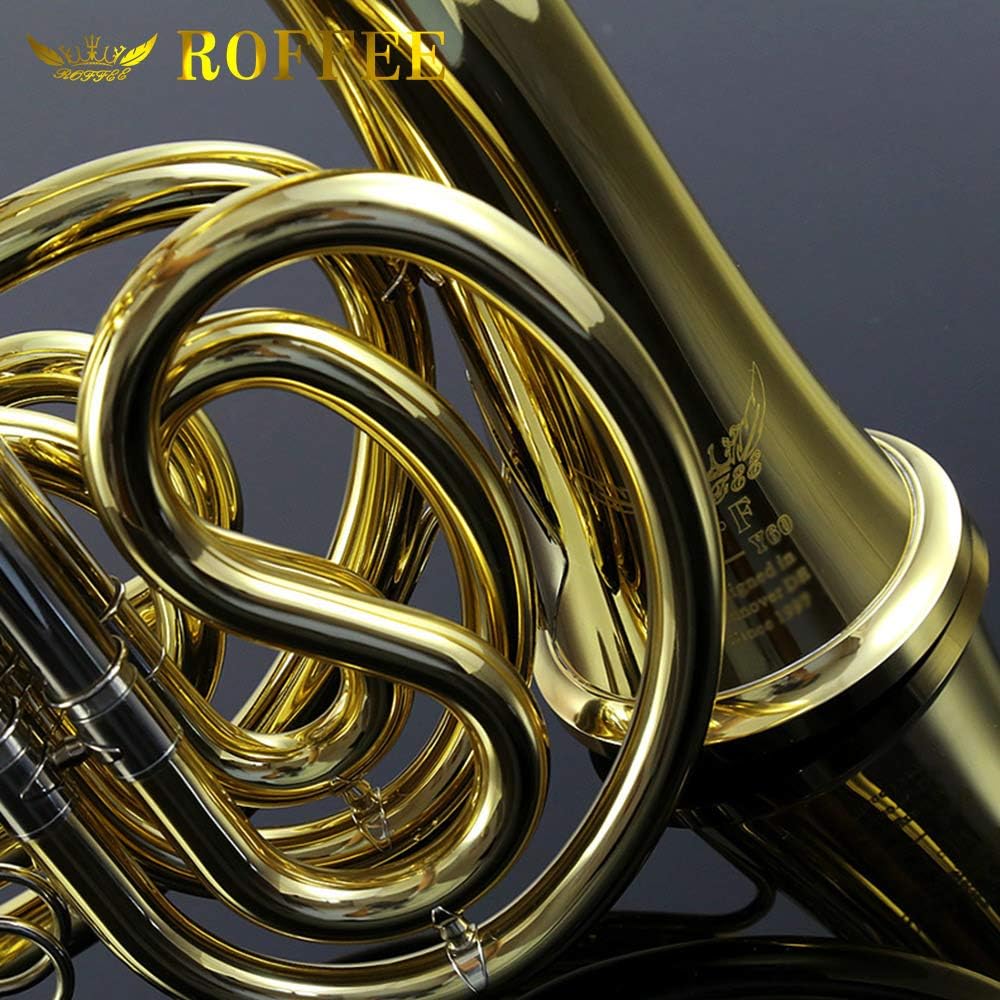 Y60 Symphony Orchestra Brass Gold Lacquer F Tone Bb 4 Key Double French Horn
