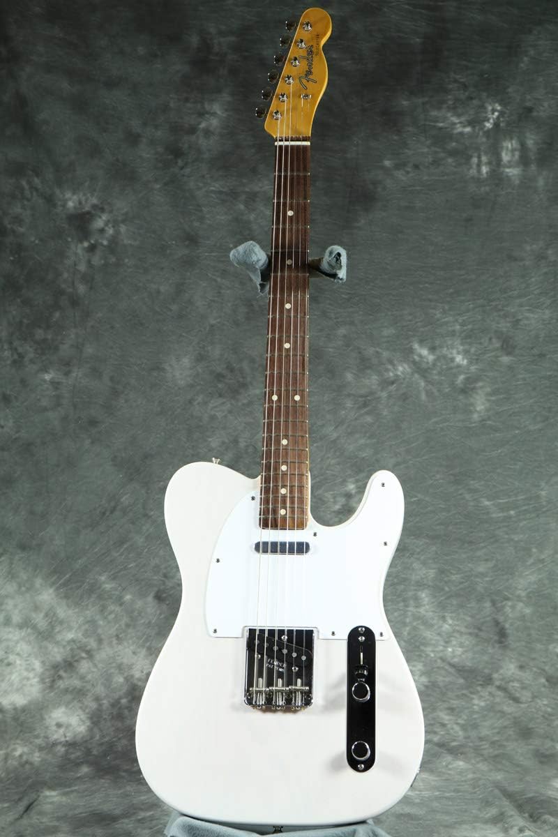Fender Jimmy Page Mirror Telecaster Electric Guitar, White Blonde, Rosewood Fingerboard