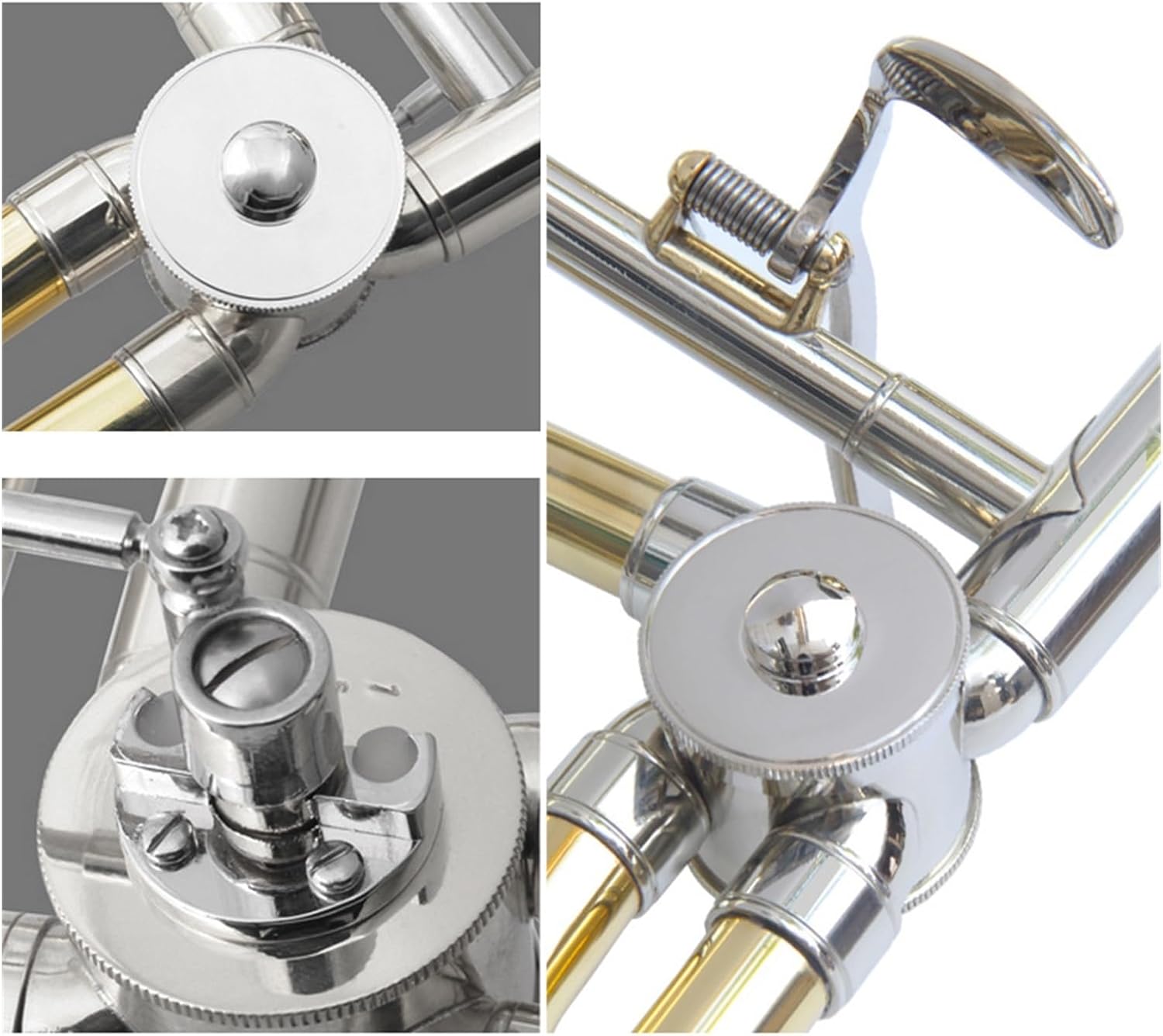 Adult Trombone Instrument Tenor Trombone Transposition From B Flat To F Key Practice Playing Instruments White Copper Bowstring