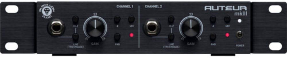 Black Lion Audio Auteur mkIII 2-Channel Mic Preamp and DI Bundle with 2x XLR- XLR Cable