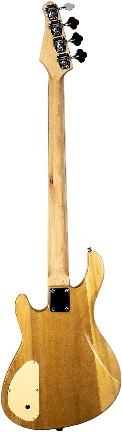 Sawtooth Mod24 Series Natural Flame Maple 24 Fret Electric Bass Guitar