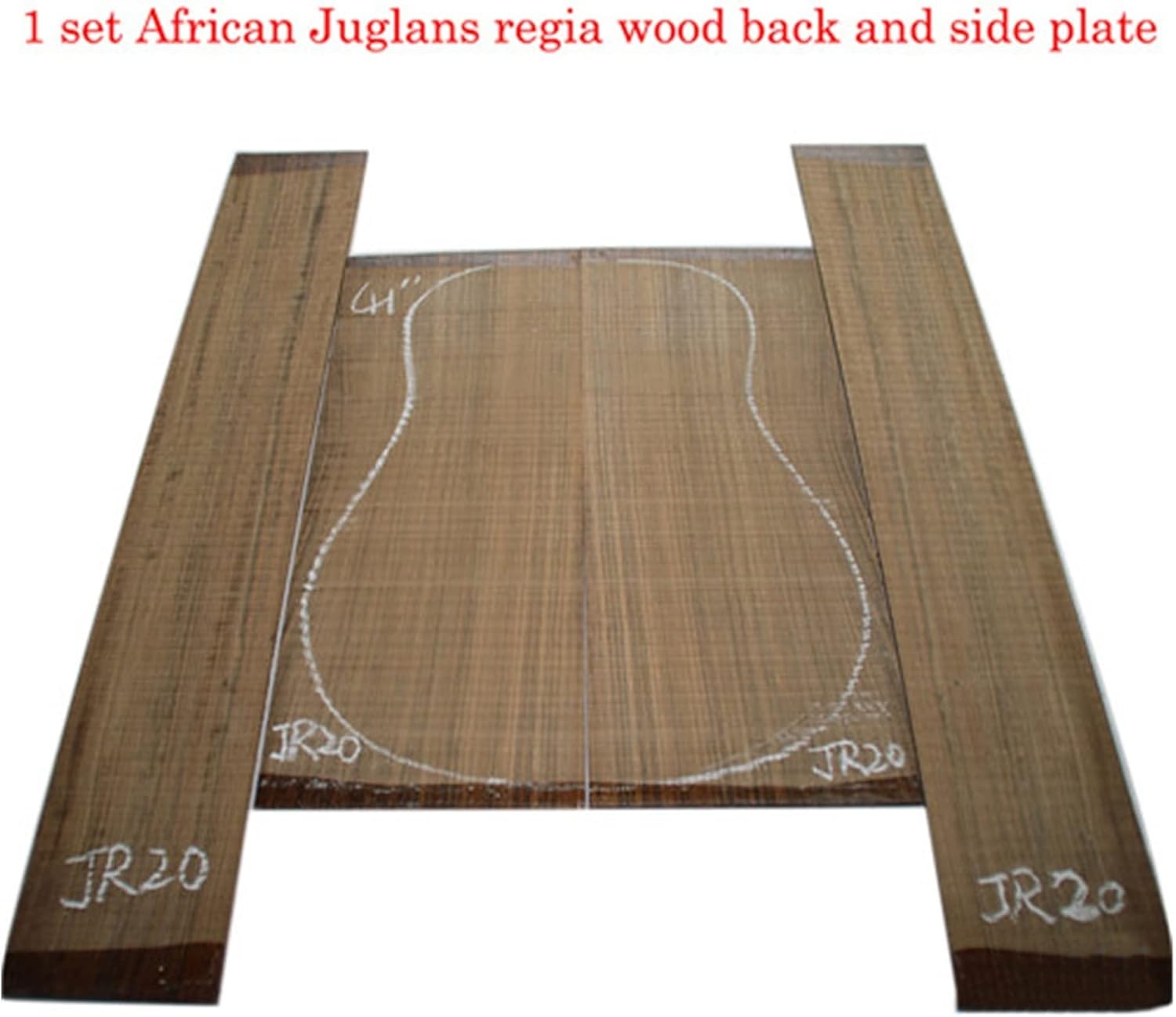 1 Set Solid Wood Guitar Back Side Solid Board Making Guitar Wood Accessories DIY Guitar Kit (Color : 19)