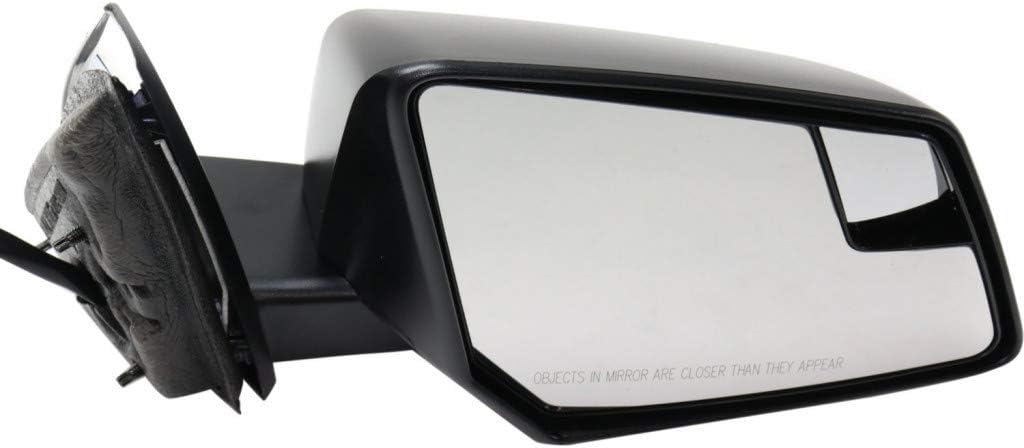 For GMC Acadia 2013 2014 2015 Door Mirror Passenger Side | Power | Non-Heated | Manual Folding | w/Blind Spot Detection | 2nd Design | Textured Black | Replacement For 23130954 | GM1321475