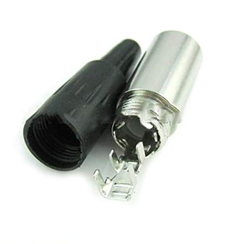 100 Pieces Audio Terminal Microphone Plug Adapter Mini XLR 4 Pin conector TA4M 4pin Male Cable Connector