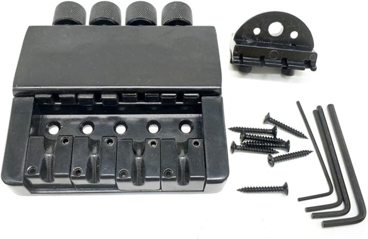 4 String Headless Bass Guitar Bridge System for Headless Electric Bass Replacement Electric Guitar Bridge