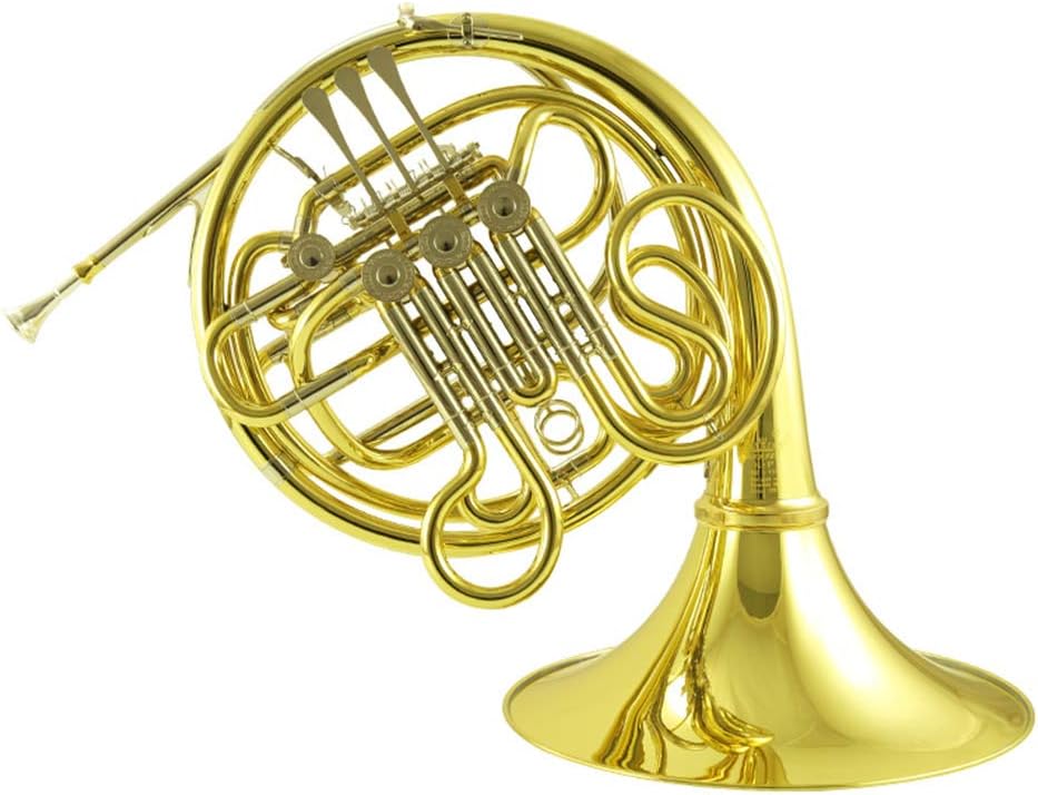 Y35 Symphony Orchestra Brass Gold Lacquer F Tone Bb 4 Key Double French Horn