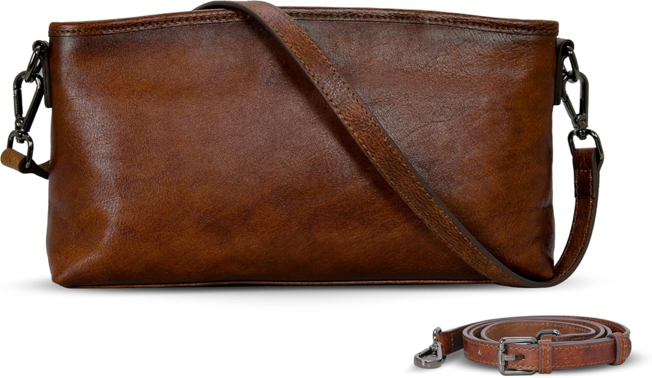 HESHE Crossbody Bags for Women Medium Size Shoulder Bag with Adjustable Strap Vintage Purse Travel Crossbody Purse