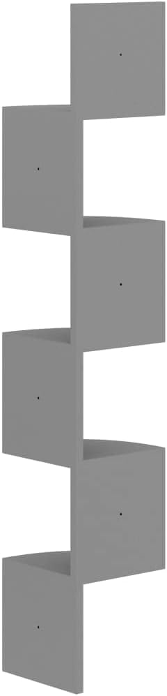 Corner Shelf,Floating Shelves for Wall,Easy-to-Assemble Wall Mount Corner Shelves for Bedrooms and Living Rooms Wall Corner Shelf Gray 7.5