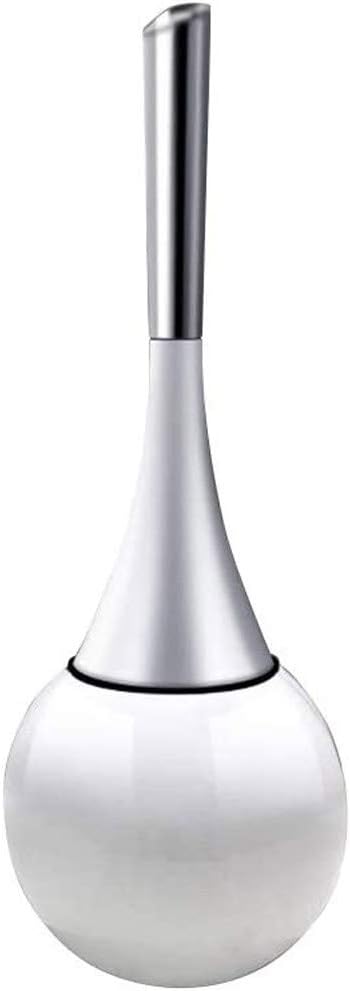 Creative Spherical Base Toilet Brush, Toilet Brush with Bracket, Stainless Steel Closed Toilet Brush Set, Used for Toilet Toilet Cleaning