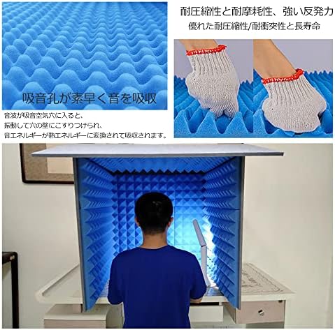Sound Booth Portable Vocal Booth - Self Made Sound Recording Vocal Booth Box for Studio Desk,Isolation Booth,Desktop Soundproof Cover,Microphone