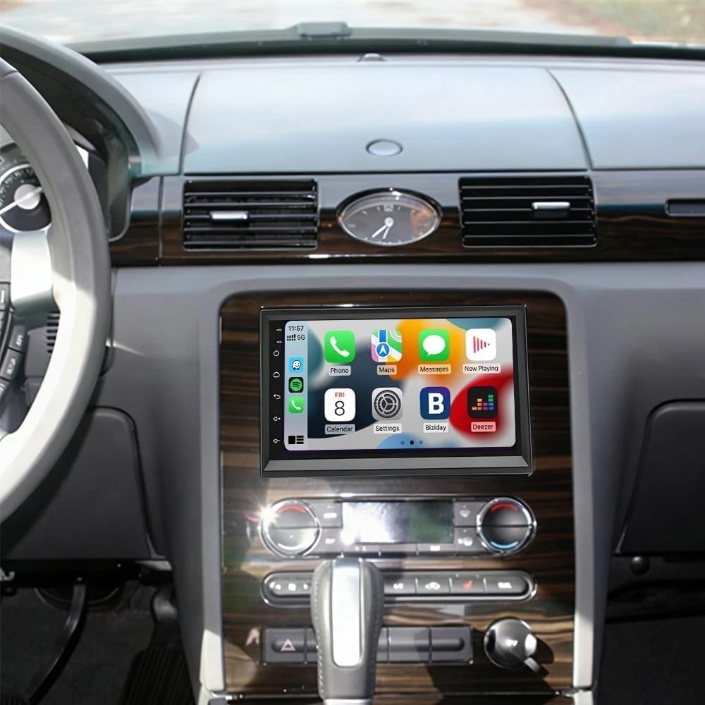 Car Stereo Radio Compatible for Mercury Sable 2008-2009 with Carplay Android Auto GPS Navigation 7in Touchscreen Car Radio Player with Bluetooth WiFi SWC Mirror Link Split Screen + Backup Camera