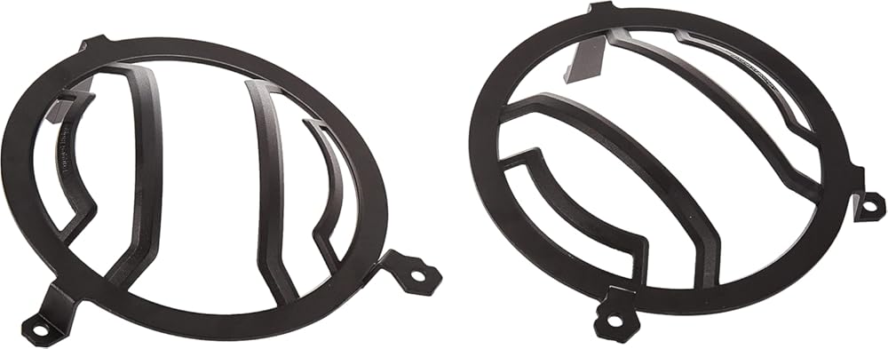 Rugged Ridge 11230.21 Elite Euro Guard Kit, Headlight, Black; 18-Current Jeep Wrangler / 20-Current Gladiator