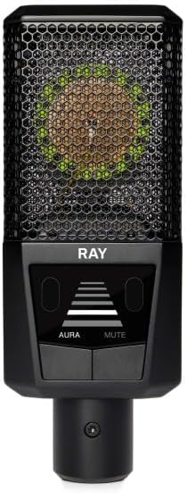 RAY Microphone with Autofocus for Your Voice - Mute by Distance and Mute Button - for Podcasts, Streaming, Content and Music in Studio Quality - 1