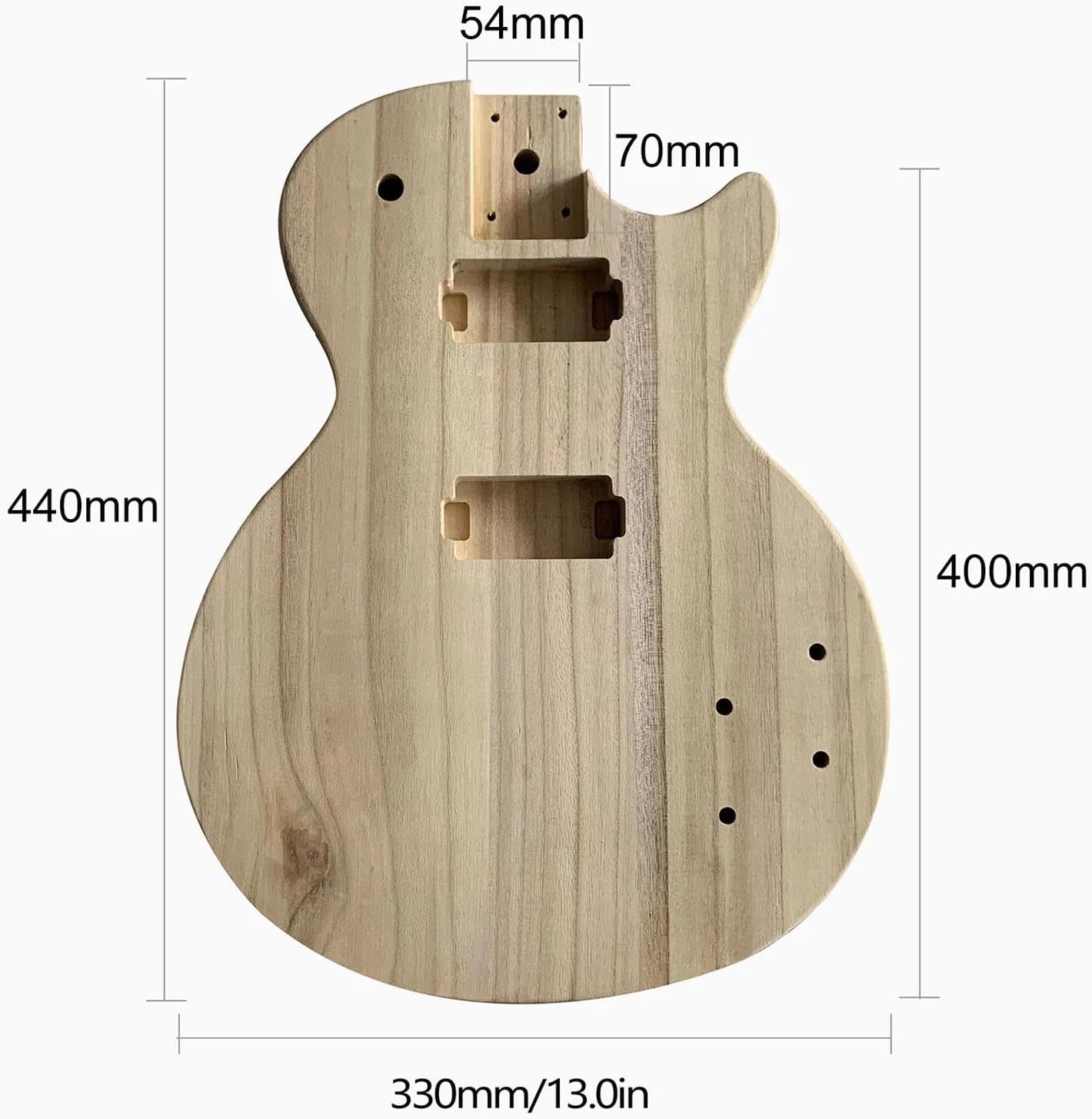 Guitar Body Guitar Replacement Parts Unfinished Electric Guitar Body Maple Wood Blank Guitar Barrel For Bass Guitars DIY Parts