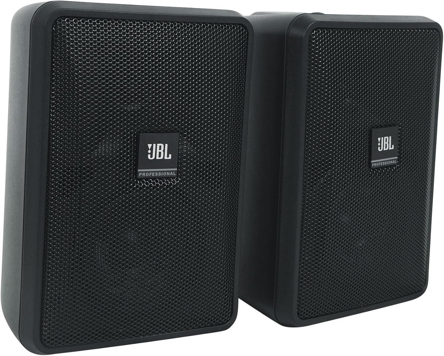 JBL Professional Control 23-1 Ultra-Compact Indoor/Outdoor Background/Foreground Speaker, Black, Sold as Pair