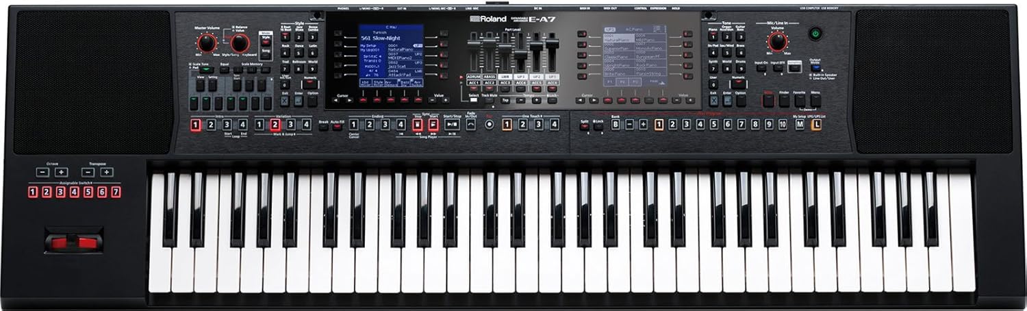 Roland E-A7 Expandable Arranger Keyboard with Dedicated Vocal Effects (E-A7)
