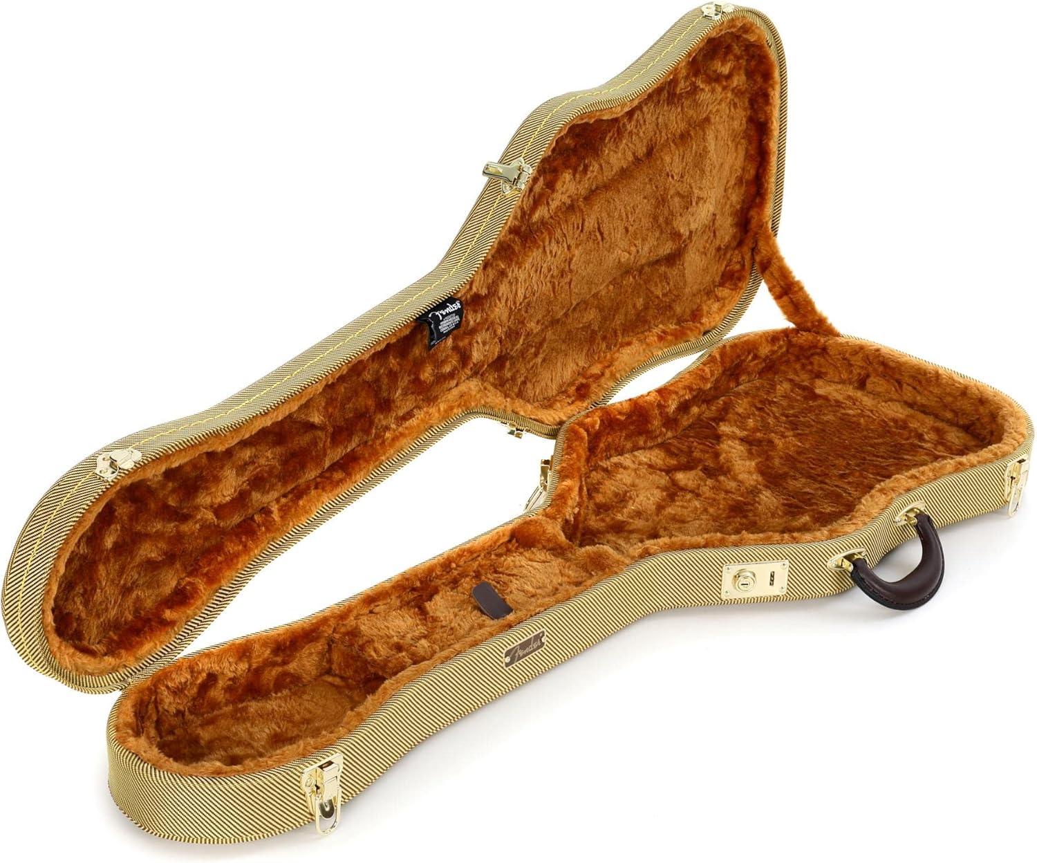 Fender Thermometer Electric Guitar Case, Telecaster, Tweed,Brown