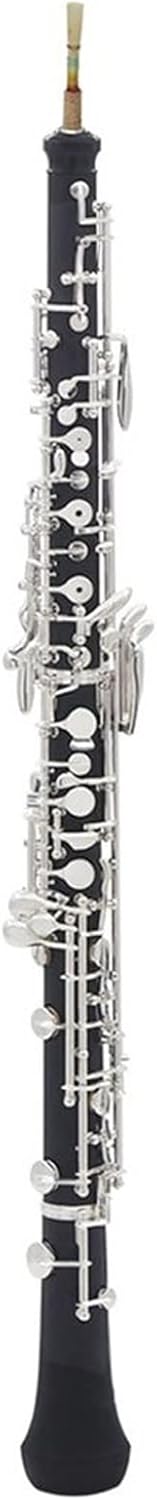 Professional C Key Oboe Semi-Automatic Style Silver Plated Keys Woodwind Instrument with Oboe Reed Gloves Leather Case Oboes Beginner