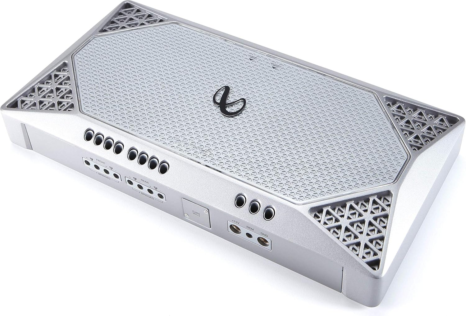 Infinity M704A1000 4-Channel Marine Amplifier, 100W x 4 @ 2 Ohms, Silver