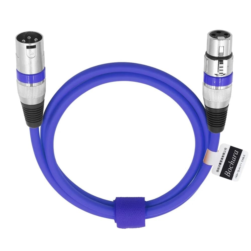 3 Pin XLR Cable Male to Female M/F Audio Cable Foil + Braided Shield for Microphone Mixer Amplifier Stage Light 8-Pack(10m)