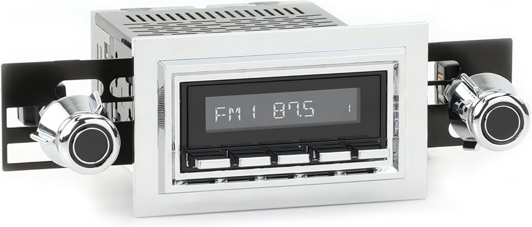 RetroRadio Compatible with 1968-79 Ford F-Series Truck with Deluxe 8-Track Factory Radio Features Include Bluetooth, AUX, AM/FM LABC-M1-121-55P-75PF2