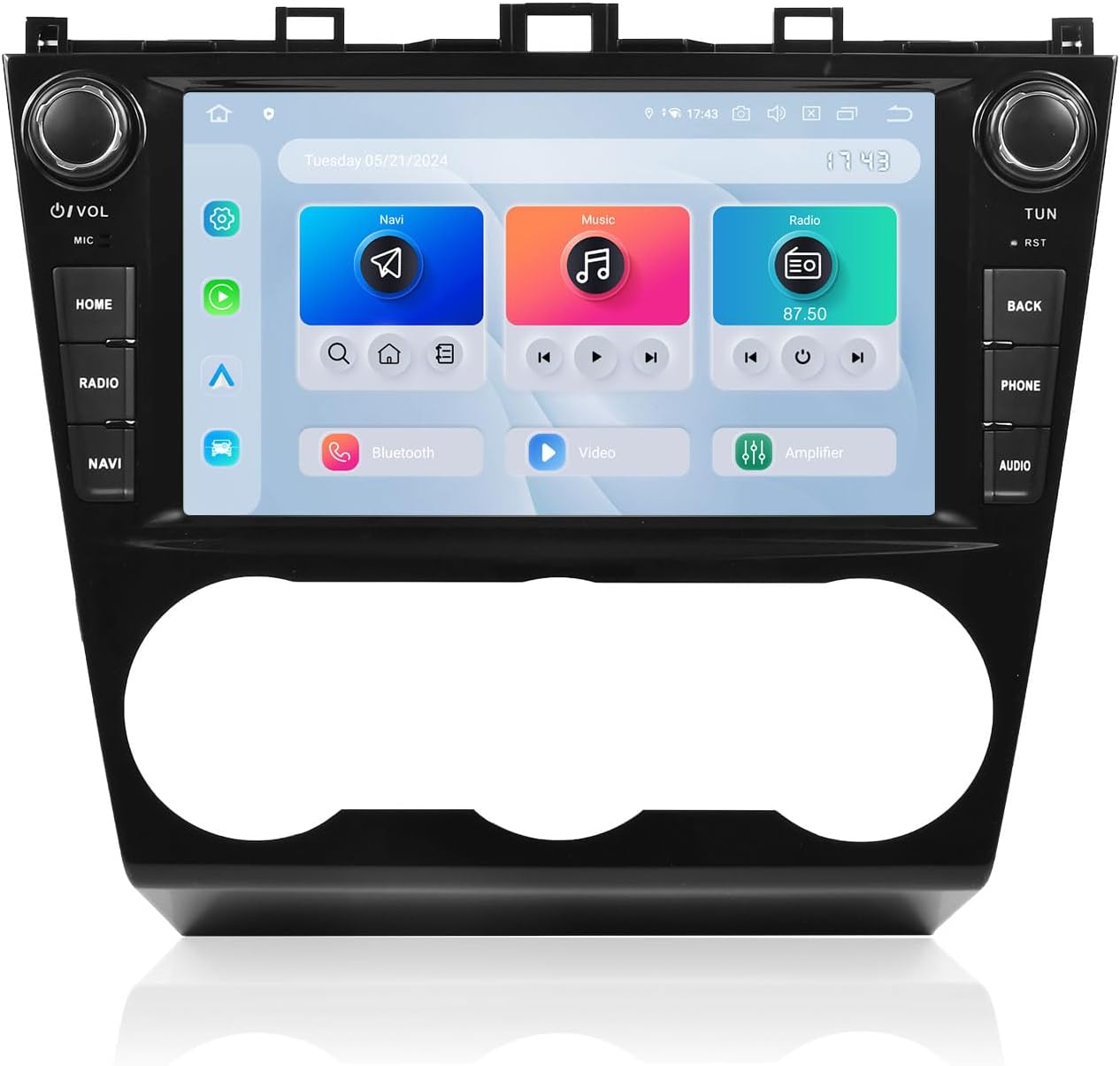 Dasaita 8GB+256GB Car Stereo Head Unit for Subaru Forester 2015-2018 WRX 2016-2021, Wireless CarPlay Android Auto, Android 13 GPS Navigation, 8