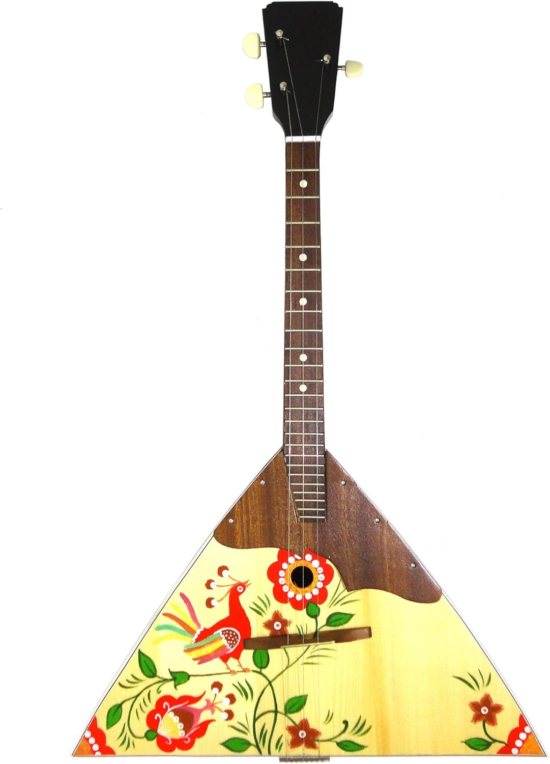 Original Balalaika 3 Three Strings Prima made in Ukraine Hand Painted! Natural Wood! Quality Folk Musical Instrument