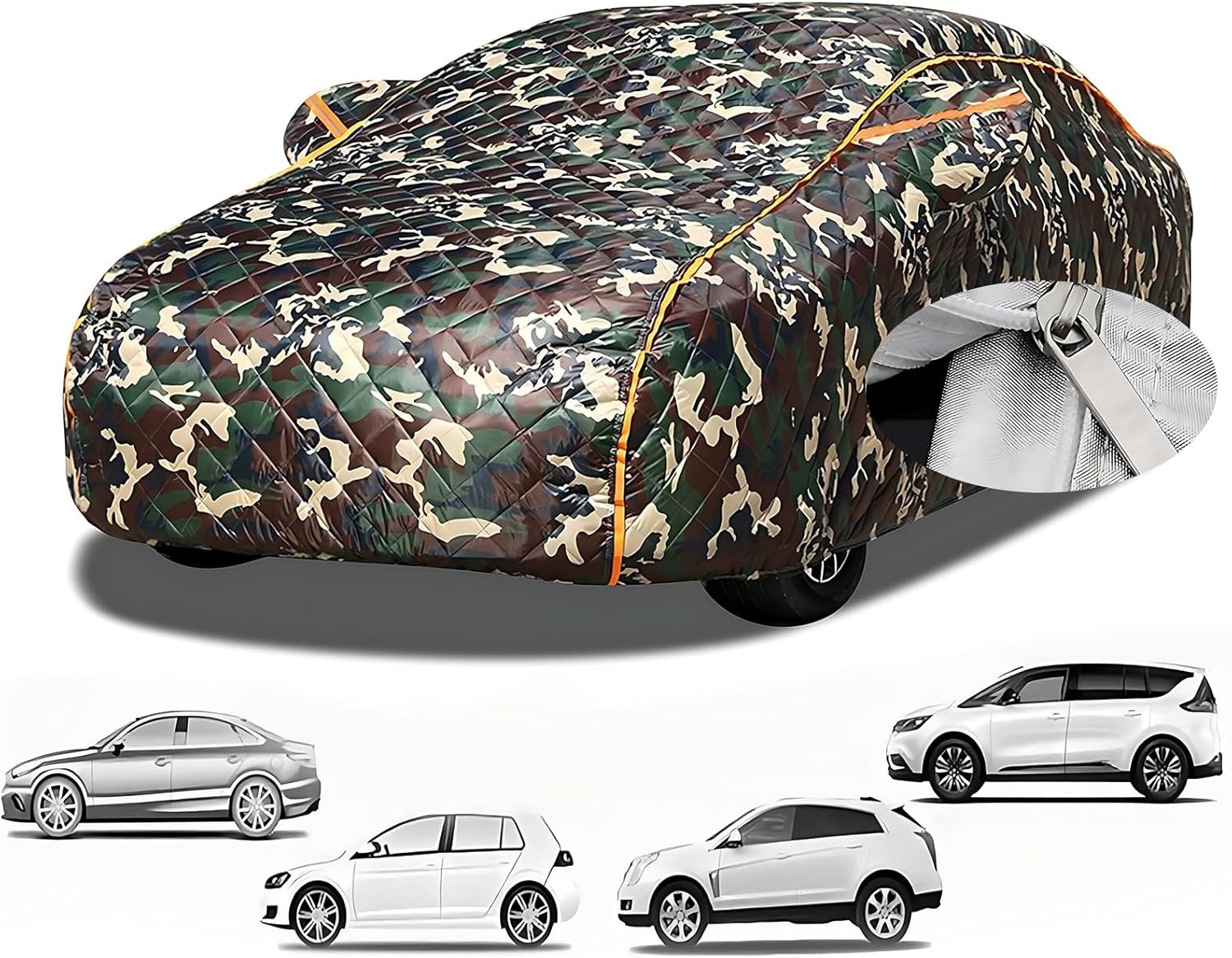 Car Cover for Hail Protection Custom fit for Chevy Equinox 2005-2024,Waterproof and Dustproof, Hailproof and Wear-Resistant, Impact-Resistant, Protects Automotive Paintwork