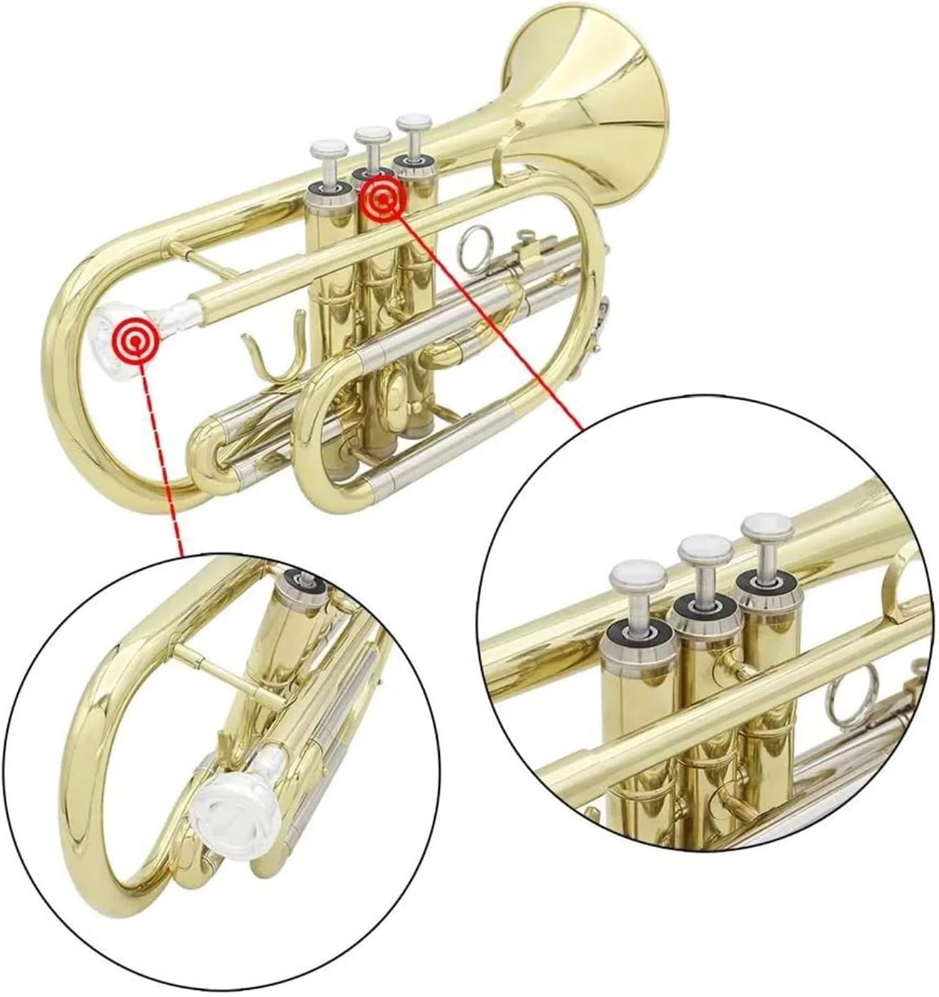 Beginner Bb Cornet Professional Brass Trumpet Instrument