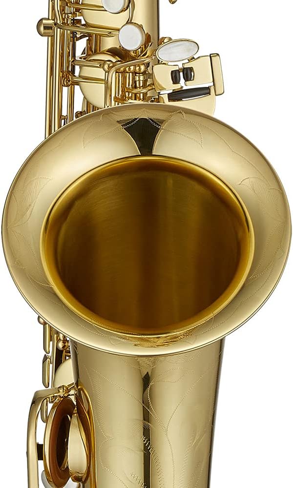 Antigua Winds PowerBell Professional Bb Tenor Saxophone(Yellow brass with lacquered finish/enlarged bell/new neck design/ergonomic design/hand engraving/ABS case)/WRTS4248LQ