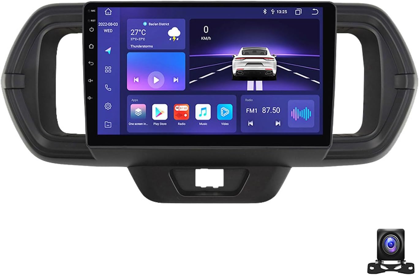 9 Inch Android 13 Car Radio Compatible with Toyota Passo 2016~2021 Bluetooth Car Stereo Compatible with Carplay Android Auto, Navigation, Steering Wheel Controls, Backup Camera,A,M800S 8G+256G