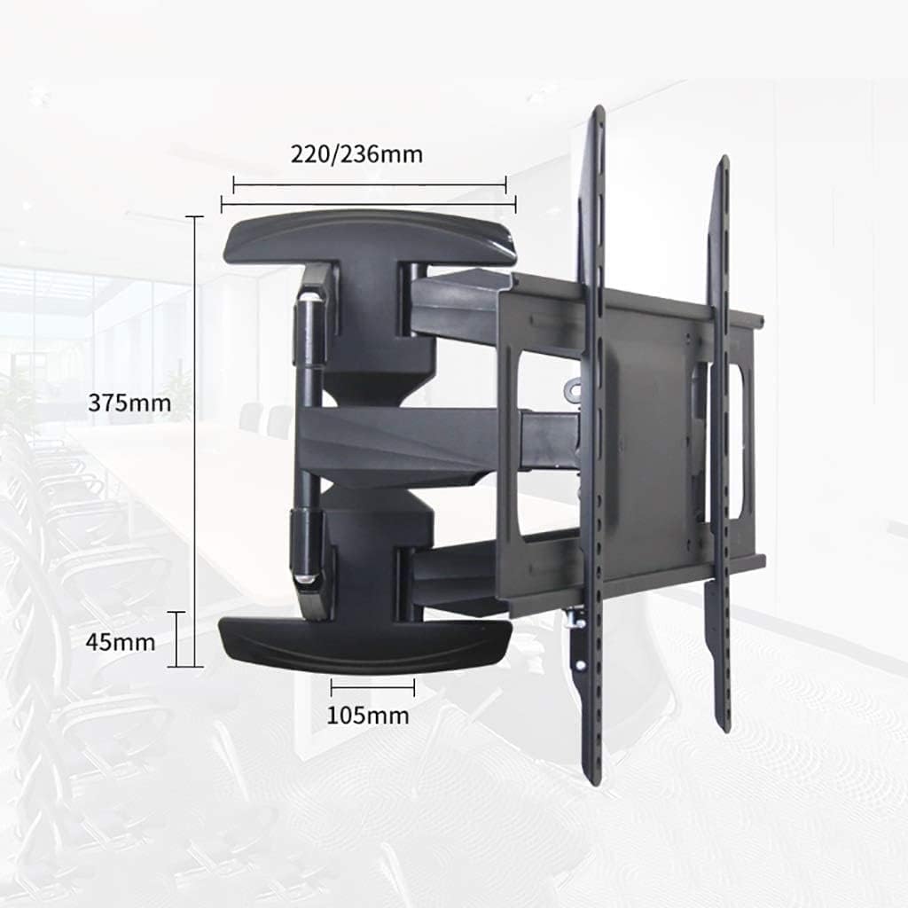 Universal TV Wall Mount Bracket - Adjustable, Telescopic, Rotatable for 32~70 Inch Screens, Space-Saving Multi-Angle Viewing Solution