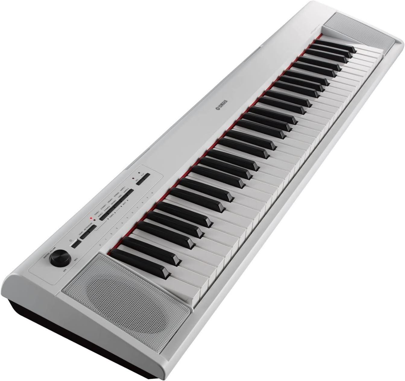 Yamaha NP12 61-Key Lightweight Portable Keyboard, White (power adapter sold separately)