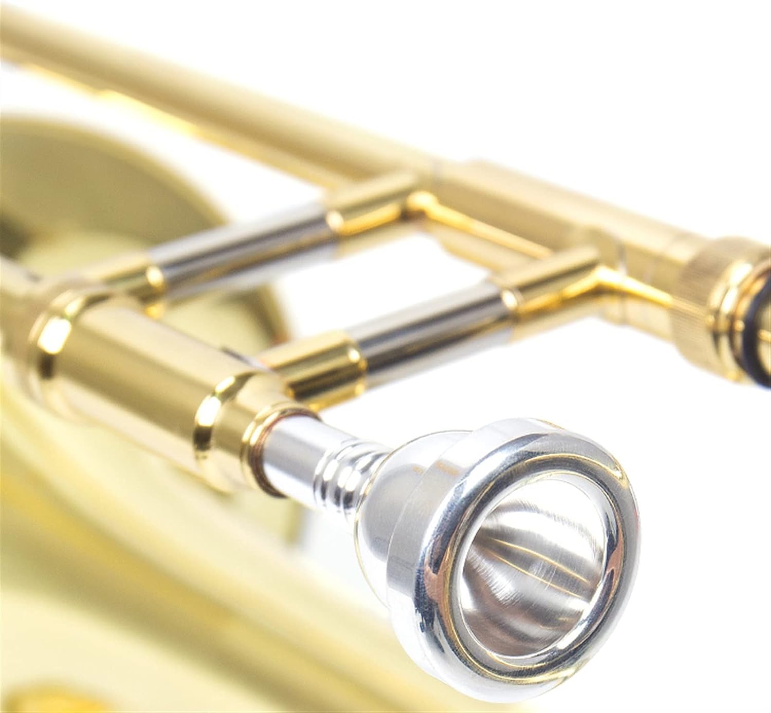 TSTS Professional Bass B Flat Trombone Suitable for Children and Adult Brass Instruments Beginner Trombone